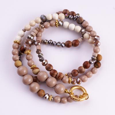 Soul 88 GoldShiny, lange Edelstein Wechselkette